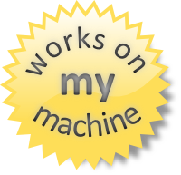 it works on my machine sticker